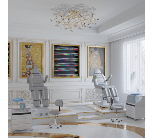 Педикюрно-косметологическая тумба СПЕЙС с УФ блоком