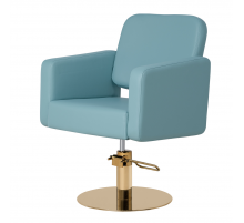 Парикмахерское кресло Одри, основание круг золото