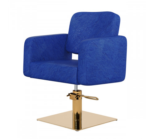 Парикмахерское кресло Одри, основание круг золото