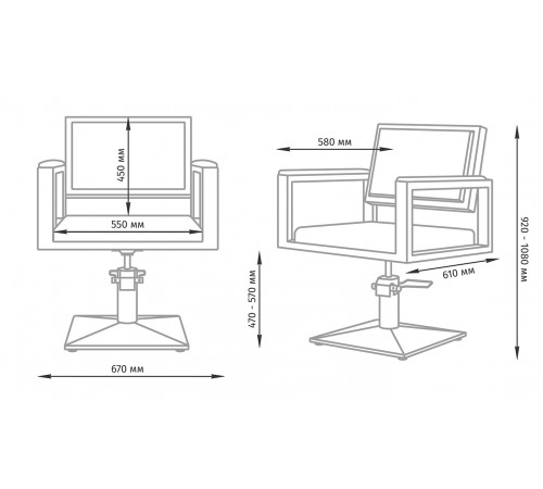 Парикмахерское кресло Дуглас