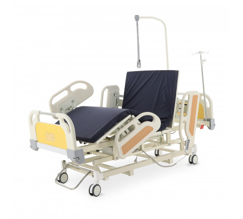 Кровать реанимационная электрическая (5 функций) (МЕ-4019Н-00) с выдвижным ложементом и растоматом CPR+аккумулятор с растоматом
