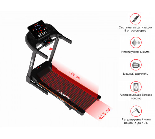 Беговая дорожка UNIXFIT ST-630R Black