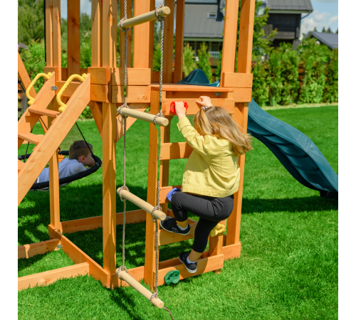 Детский игровой комплекс UNIX Kids (6 in 1) Dark Green