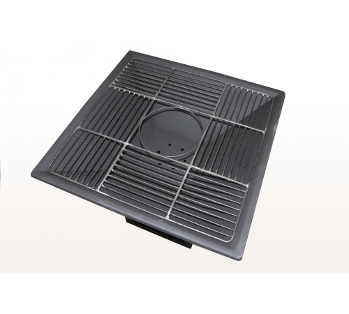 Очаг с вентиляционными отверстиями и решеткой для приготовления (№3)