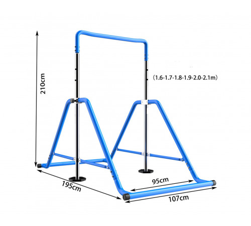 Турник для подростков DFC GA002 складной голубой