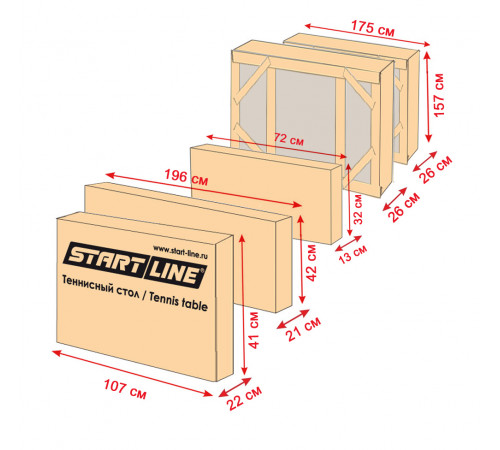 Стол теннисный City Park Всепогодный