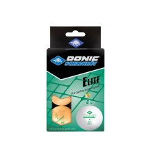 Мячики для н/тенниса DONIC ELITE 1* 40+, 6 штук, оранжевый