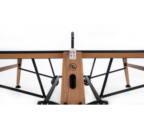 Теннисный стол складной для помещений "RASSON PREMIUM T01 Indoor" (274 х 152,5 х 76 см, натуральный дуб) с сеткой