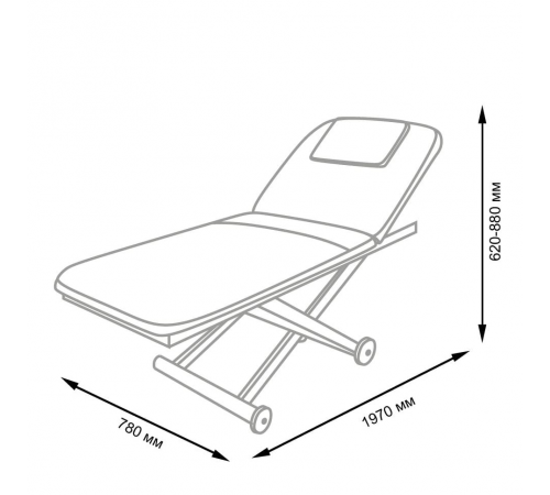 Массажный стол МД-3329 (1 мотор)