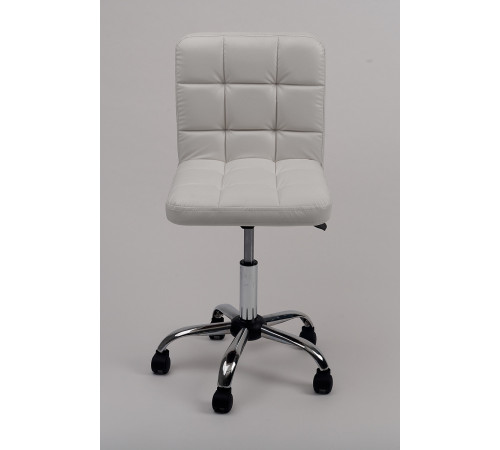 Стул мастера со спинкой хром на колесах Ирис