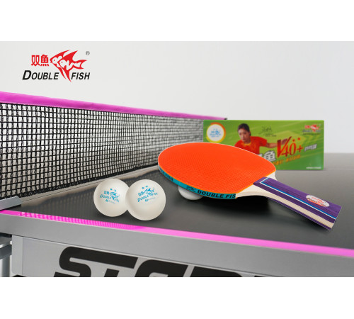 Мячи для н/т Double Fish 2* Volant (10 шт/упак.) р-р.40+