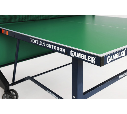 Всепогодный премиальный теннисный стол EDITION Outdoor green с зеленой столешницей